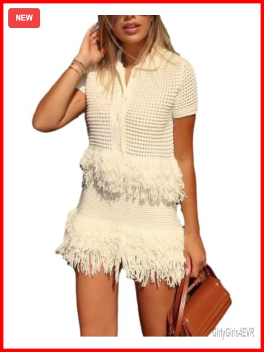 Women Two Piece Skirt Set Button Down Polo Shirt Short Sleeve Mini Skirt